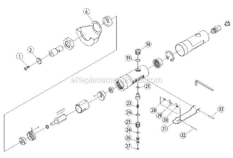 Page A Diagram and Parts List for PTX3 Type 0 Porter Cable Air Tool